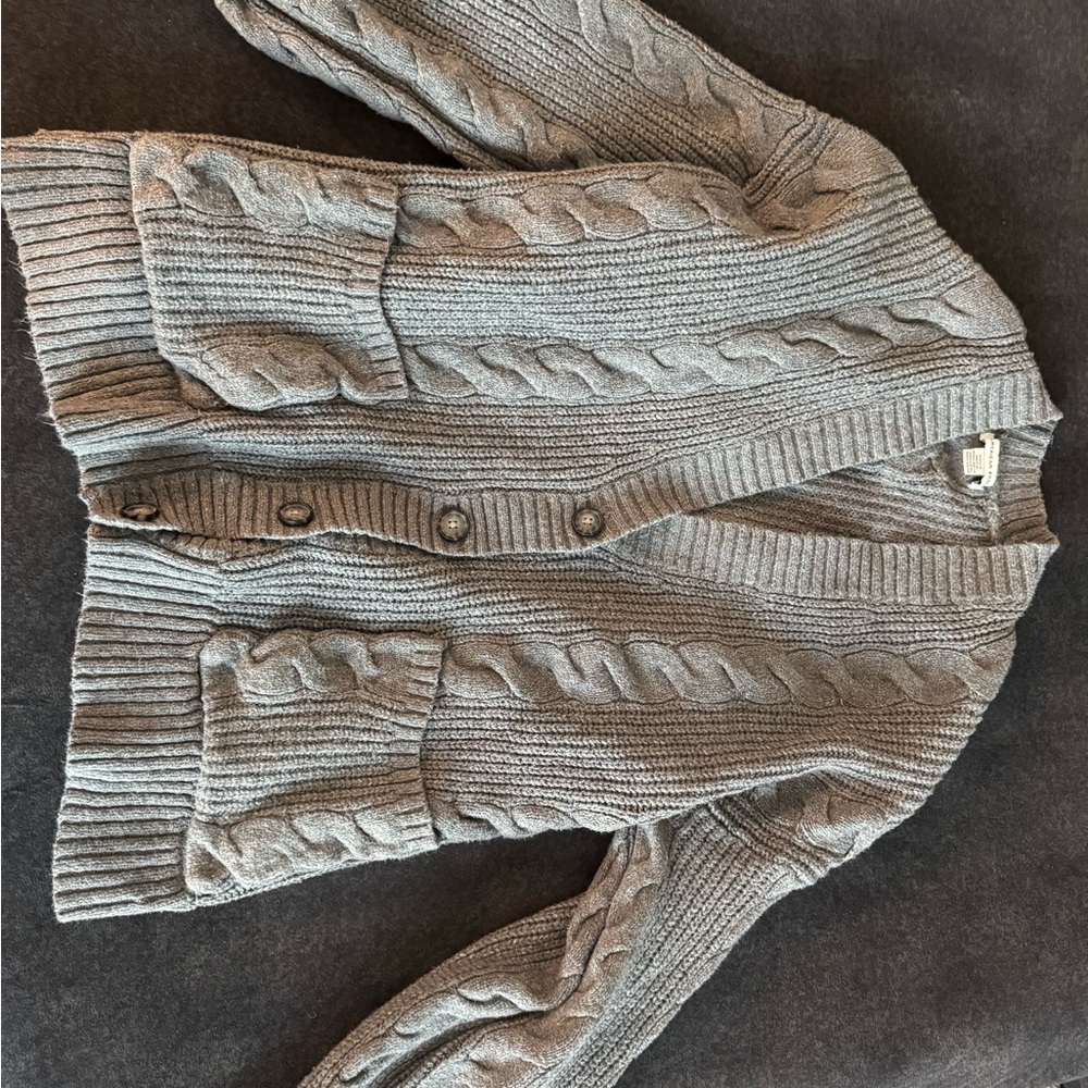 American Eagle Outfitters Gray Knit Sweater
